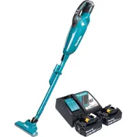 Makita DCL 284 FRT2 accustofzuiger 18 V 0,73 l borstelloos + 2x accu 5,0 Ah + oplader