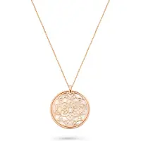 Orphelia 'Madelene' Dames 925 Sterling Zilveren Ketting met Hanger - Roze ZK-7163/RG