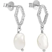 Orphelia 'Normandië' Dames 925 Sterling Zilveren Oorbellen - Zilver ZO-7574