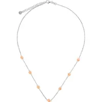 Orphelia Dames 925 Sterling Zilveren Ketting - Zilver/Roze ZK-7385/40