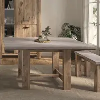Gautier - Gami Vierkante eettafel Basalte | 140 x 140 x 76 cm | Viking Oak-design