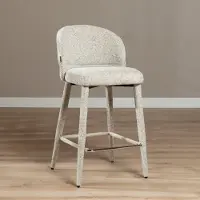 Livin24 Barkruk Charlie chenille taupe 69 cm