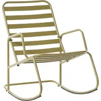Beliani TURI - Schommelstoel - Olijfgroen - Aluminium