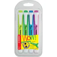 Stabilo Swing Cool 275/4 Tekstmarker Kleurenassortiment Breed Beitelpunt - 4 Stuks