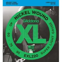 D'Addario EXL220 Bass Guitar Strings Super Light 40-95 Long Scale
