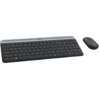 Logitech MK470 - Toetsenbord met Muis - Draadloos USB - Azerty FR - Grafiet