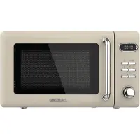 Cecotec 01714, Werkblad, Magnetron met grillfunctie, 20 liter, 700 watt, Ingebouwd display, Knopbediening, Draaiknoppen