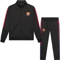 FC Barcelona Trainingspak Kinderen 25/26 - Maat 116 t/m 164 - Voetbalkleding - Jongens & Meisjes - Trainingspakken - Zwart - Officiële Fanmerchandise