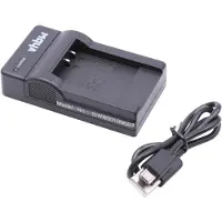 OTB Acculader compatibel met Panasonic VW-VBX070, Pentax D-Li88, Sanyo DB-L80 en Toshiba PX1686 accu's