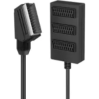 Hama Scart verdeler, 3-voudig, Antennekabel