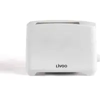 Livoo DOD162W - Broodrooster - 2 plak - 2 Slots - wit
