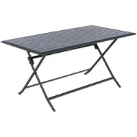Hespéride Azua Aluminium Plooibare Tuintafel 6 Personen 150 X 80 X 71 Cm - Grijs