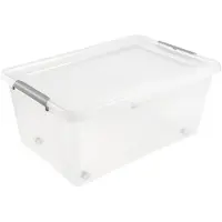 Keeeper 1104200100000 Opbergbox/Clipbox Lars, met wielen, 40 liter