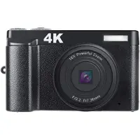 INF Digitale camera 48 MP, 1080p HD, 16x zoom, klapscherm Zwart