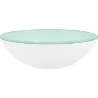 vidaXL Wasbak 42x14 cm gehard glas wit