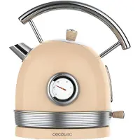 Cecotec ThermoSense Elektrische Waterkoker 420 Licht Beige, 1,8 l capaciteit, 2200 W, temperatuurmeter, 360 basis