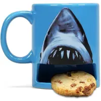 JAWS Kop - - Mok met koekvak - voor Geen - blauw | Maat Standard