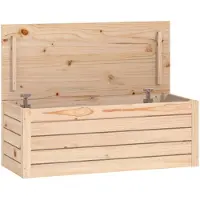 vidaXL Opbergbox 89x36,5x33 cm massief grenenhout