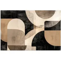 PosterMonkey Poster 180x120 cm - Abstract - Vormen - Modern - Beige - Posters - Kamer decoratie - Wanddecoratie woonkamer - Muurdecoratie slaapkamer XXL