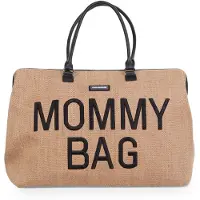 Childhome Mommy Bag - Verzorgingstas - Raffia Look - Ruim - Multifunctioneel - Waterafstotend