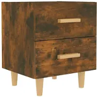 vidaXL Nachtkastje 40x35x47,5 cm gerookt eikenkleurig