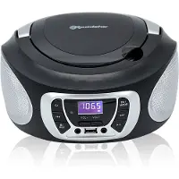 Roadstar CDR-365U/SL (FM, PLL), Radio, Zwart, Zilver