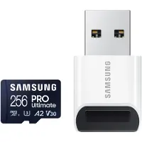 Samsung MicroSDXC PRO Ultimate 256GB 130MB/s + USB lezer