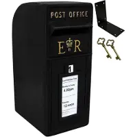 MonsterShop Royal Mail Postbus Gietijzeren Pilaar ER Kantoor Briefpost Muurbevestiging Postal