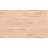 vidaXL Wastafelblad 100x60x4 cm massief beukenhout