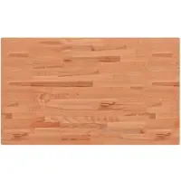 vidaXL Wastafelblad 100x60x1,5 cm massief beukenhout