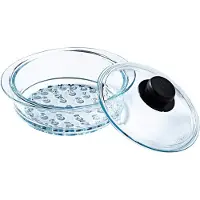 Pyrex Stoommand Met Deksel - Ø20 cm -
