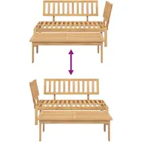 vidaXL 2-delige Loungeset pallet massief acaciahout