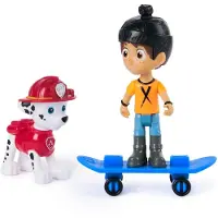 Ryhmä Hau - Marshall & Danny met skateboard Speelfigurenset