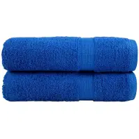 vidaXL Handdoeken SOLUND 2 st 600 g/m² 50x100 cm blauw