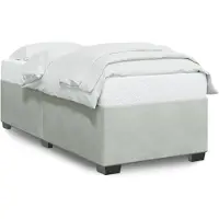 vidaXL Bedframe zonder matras 80x200 cm fluweel lichtgrijs