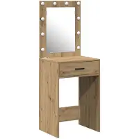 vidaXL Kaptafel Artisan Eiken 50 x 41 x 135 cm Bewerkt hout