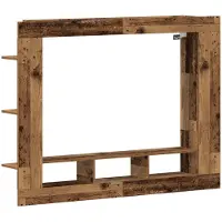 vidaXL TV Kast 152 x 22 x 113 cm Oud hout Bewerkt hout