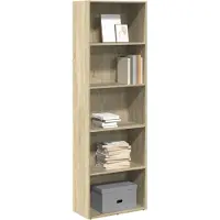 vidaXL Boekenkast 60x30x189 cm bewerkt hout sonoma eikenkleurig
