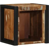 vidaXL Nachtkastje 40x35x40 cm massief gerecycled hout meerkleurig
