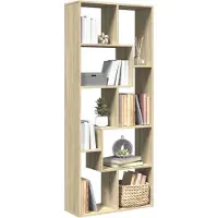 vidaXL Kamerscherm / boekenkast 67x25x161,5 cm hout sonoma eikenkleur