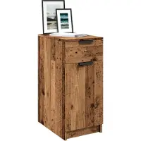 vidaXL Bureau 33x50x75 cm bewerkt hout oud houtkleurig