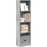 vidaXL Boekenkast 40x24x143 cm bewerkt hout betongrijs
