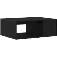 vidaXL Salontafel Zwart Eiken 90 x 67 x 33 cm Bewerkt hout