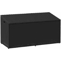 vidaXL Tuinbox Zwart 110x50x58 cm Poly Rattan