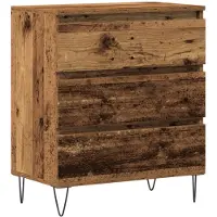 vidaXL Dressoir Oudhout 60 x 35 x 70 cm Bewerkt hout