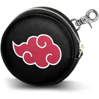 KARACTERMANIA - Naruto Wolken - Chibi - Cookie Portemonnee Heren Dames - Geldbeugel - Zwart