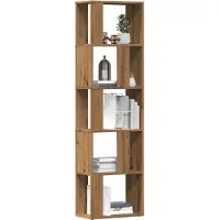 vidaXL Boekenkast 45x24x159 cm bewerkt hout artisanaal eikenkleur