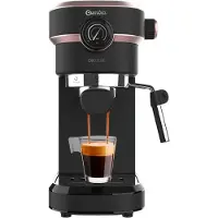 Cecotec Cafelizzia 890 Rose Pro, espressomachine, 1,1 liter, geschikt voor gemalen koffie, 1350 W, zwart, roestvrij staal