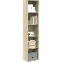 vidaXL Boekenkast 40x30x189 cm bewerkt hout sonoma eikenkleurig