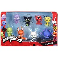 Bandai - Miraculous - Set van 8 kwamis - Miraculous Mini Figure Collection - Set van 8 kwamis - Miraculous Ladybug Schattige kleine karakters figuren - Speelgoed voor kinderen 4+ - P50532